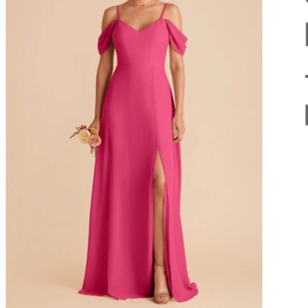 Birdy Grey Fuchsia Devin Dress with Slit, Large